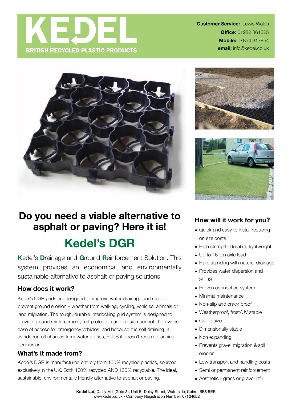 Drainage grids specifications & key advantages leaflet